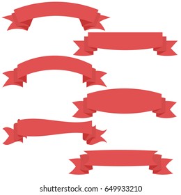ribbons banners vector