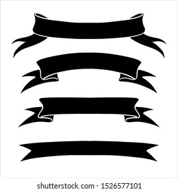 Ribbons Banners Vector set. EPS format.