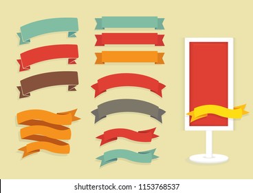 Ribbons and Board Colorfull
