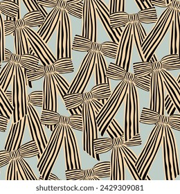 ribbons, bow, coquette, girly seamless pattern background, print, pattern, greeting card, banners, web, wrapping paper, fashion, fabric, textile, wallpaper, cover