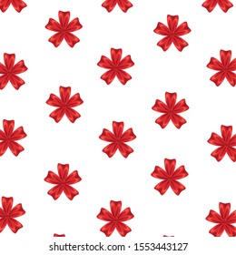 ribbons bows decorative pattern background vector illustration design