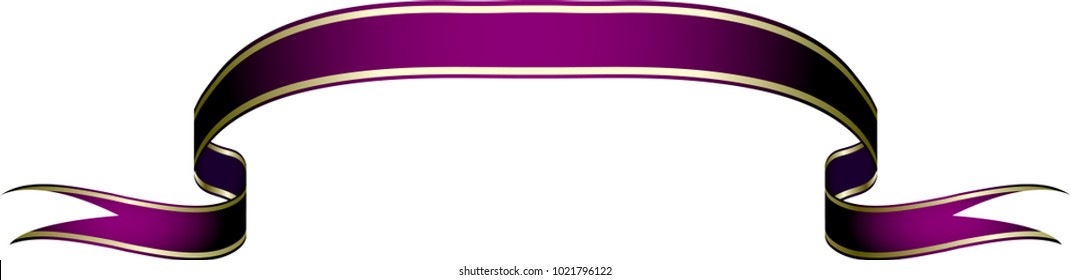 Ribbons Collection with Gold Stripes for different holiday titles - purple ribbon