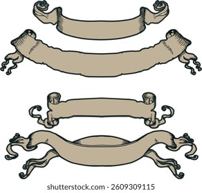 Ribbons collection. Ribbon banner vector art. Ribbons and banners. Flat ribbons. Set of Ribbons and banner. Banner illustration. Set of banner. Set of scroll ribbon, vintage. blank