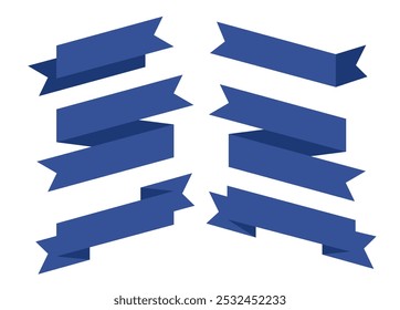Diseño de cintas. Ilustración de la insignia. Elemento, símbolo, concepto de logotipo, etiqueta. Antiguas. Moderna colección de cintas simples. Ilustración vectorial