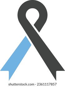 Ribbons Icon image. Suitable for mobile application.