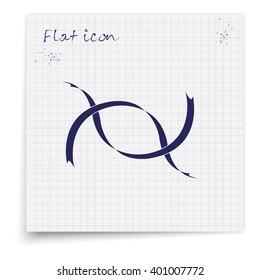 Ribbons illustration.