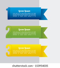 ribbons infographics over white background vector illustration  
