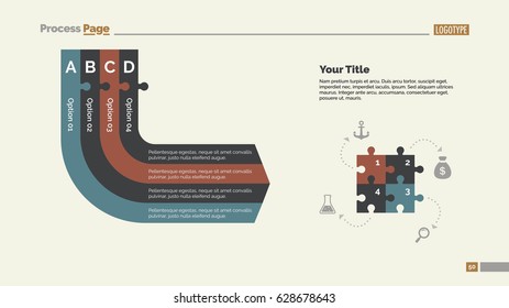 Ribbons and Jigsaw Puzzle Slide Template