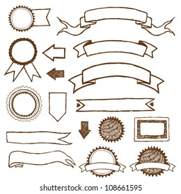 Ribbons and labels