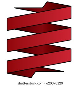 ribbons and labels illustration vector on white background

