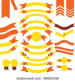ribbons and labels, Vector illustrator