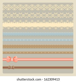 Ribbons, lace