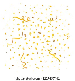 Ribbons party background vector