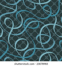 Ribbons pattern, vector