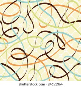 Ribbons seamless, vector