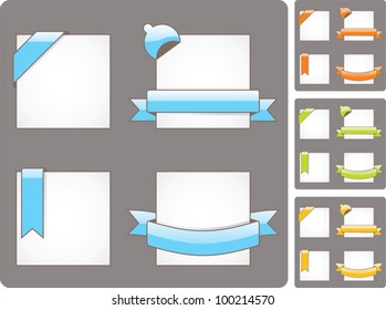 Ribbons set.