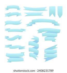 ribbons set in different styles
