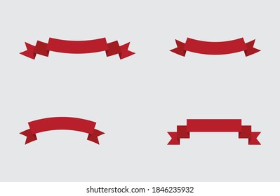 ribbons set icon,symbol and vector,Can be used for web, print and mobile