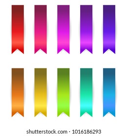 ribbons set vector