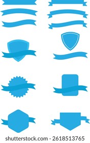Cintas e insignias de escudo y logotipos 