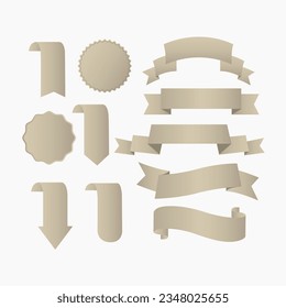 Ribbons and stamp sets with various shapes