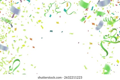 ribbons is suitable for green team, party celebration with specific color team.