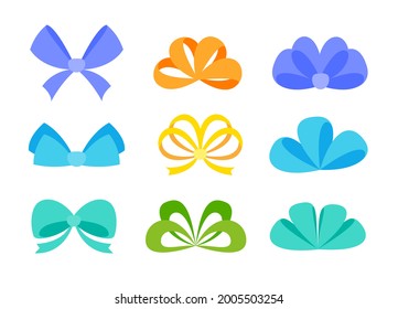 Ribbons tied together in a bow are used to decorate gift boxes given to each other in the New Year.