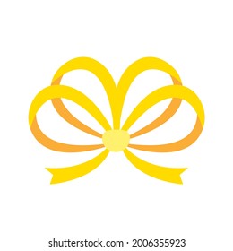 Ribbons tied together in a bow are used to decorate gift boxes given to each other in the New Year.