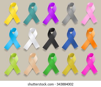 Ribbons of Various Colors