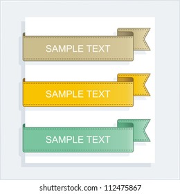ribbons. vector