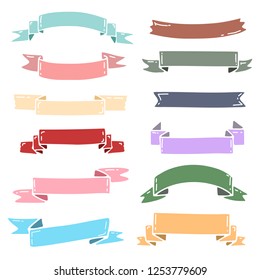 Set Ribbons Speech Vector Design Elements Stock Vector (Royalty Free ...