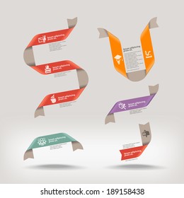 Ribbons. Vector format