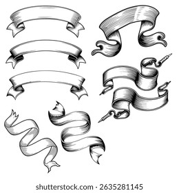 Cintas de Ilustración vectorial en un fondo blanco