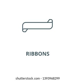 Ribbons vector line icon, linear concept, outline sign, symbol