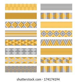 Ribbons. Washi tapes set. 