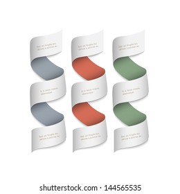 Ribbons-banners for design. Vector set