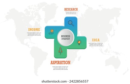 Ribbon-Star icons timelines, gradient infographics. Some of the charts, graphs, and processes.