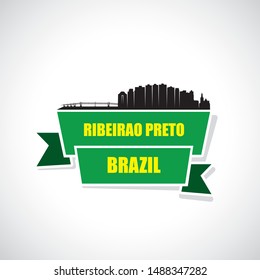 Ribeirao Preto skyline - Brazil - vector illustration