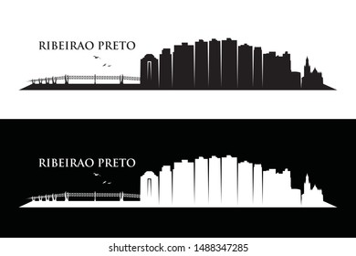 Ribeirao Preto skyline - Brazil - vector illustration