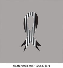 Logo de Ribon en blanco y negro
