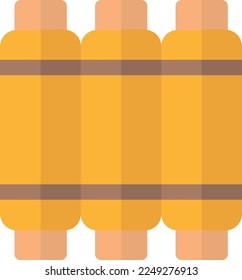 ribs food vector flat illustration