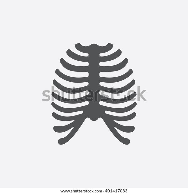 Ribs Icon Stock Vector (Royalty Free) 401417083