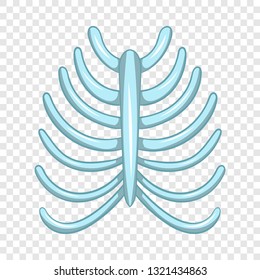 Ribs icon in cartoon style isolated on background for any web design 