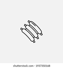 Ribs icon sign vector,Symbol, logo illustration for web and mobile