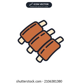 ribs icon symbol template for graphic and web design collection logo vector illustration