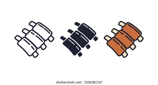 ribs icon symbol template for graphic and web design collection logo vector illustration