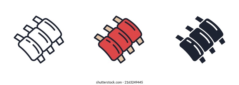 ribs icon symbol template for graphic and web design collection logo vector illustration