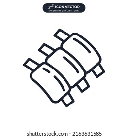 ribs icon symbol template for graphic and web design collection logo vector illustration