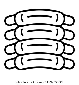 Ribs icon vector image. Can also be used for web apps, mobile apps and print media.