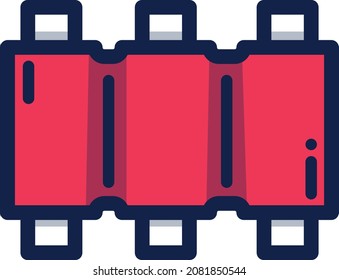 Ribs illustration icon design flat food